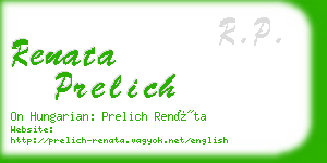 renata prelich business card